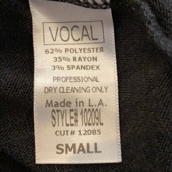 Vocal Black Long Sleeve - Picture 5 of 5